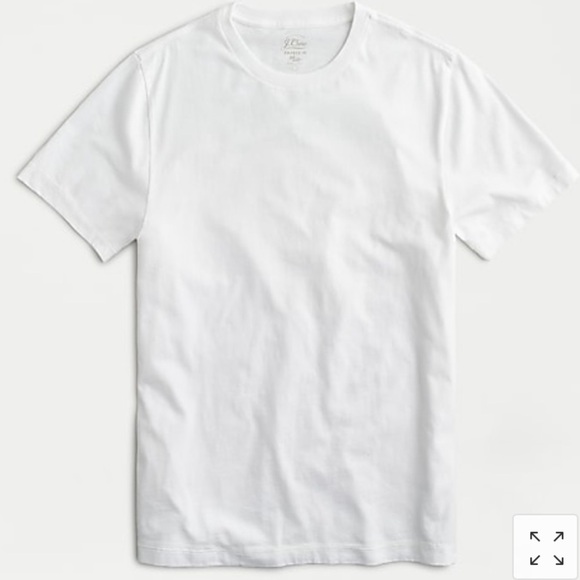 J Crew Cream Broken-in short-sleeve T-shirt Item AG008 - Picture 1 of 4